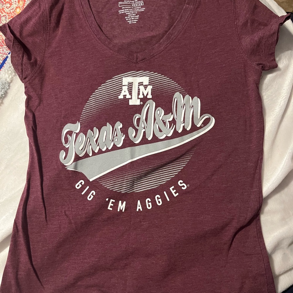 Texas A&M Women's Maroon Short Sleeve Tee